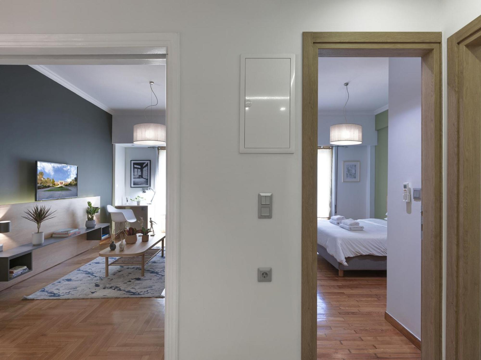 Apartmán Modern Haven Near Archaeological Museum Atény Exteriér fotografie